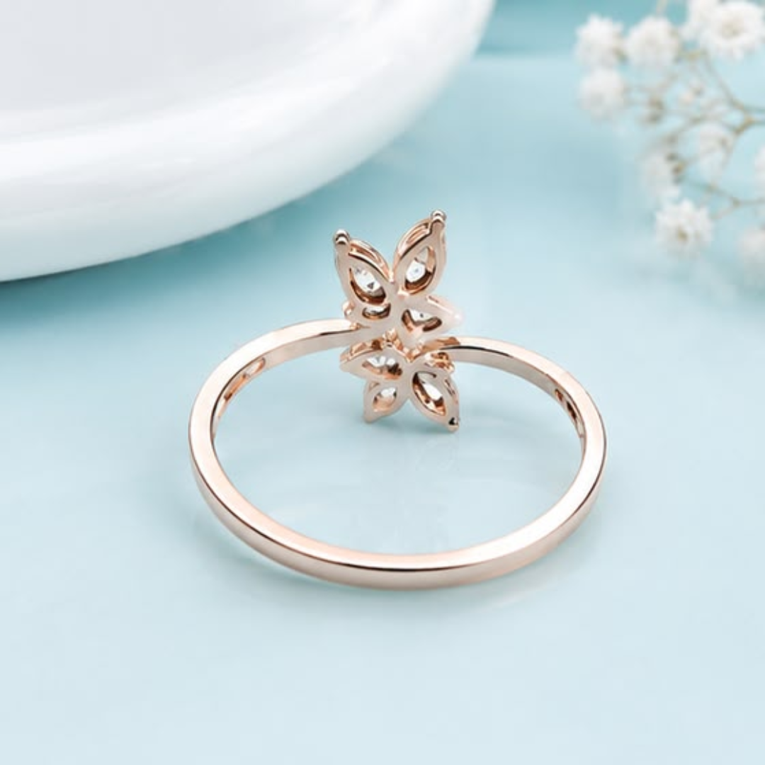 Pear Cut Lab Grown Diamond Ring