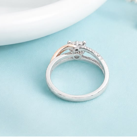 Heart & Round Statement Lab Grown Diamond Ring