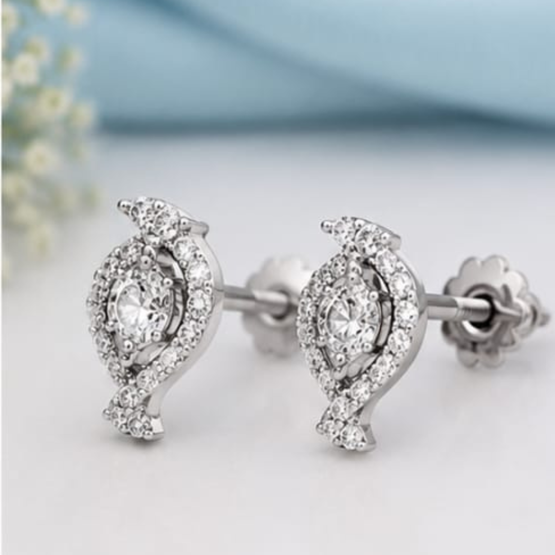 Pear Cut Lab Grown Diamond Earrings