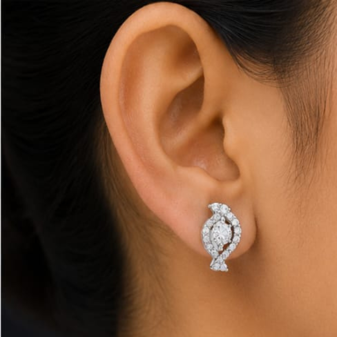 Pear Cut Lab Grown Diamond Earrings