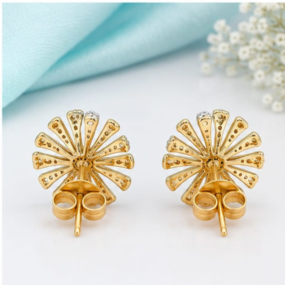 Pear & Round Lab Grown Diamond Earrings