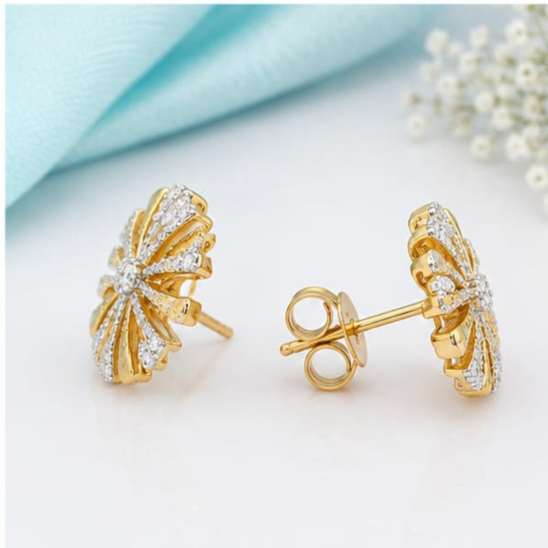 Pear & Round Lab Grown Diamond Earrings